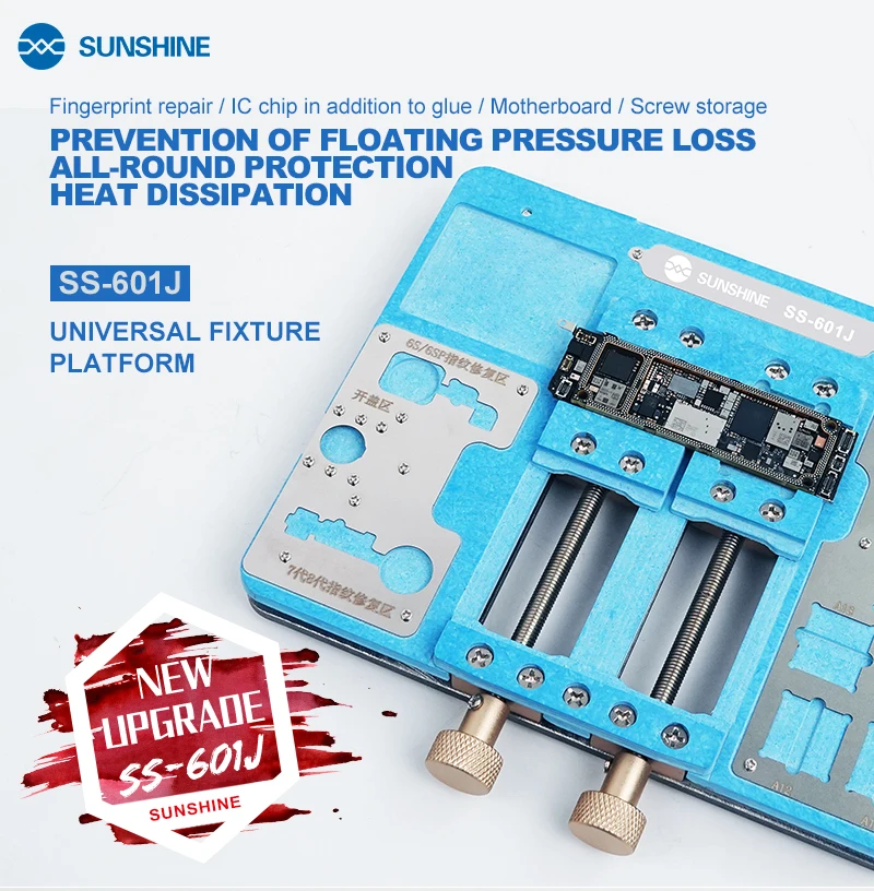 SUNSHINE SS-601J Universal Fixture platform Double Bearing Stable For IPhone PCB Mainboard BGA Repair Fixture Soldering Tool