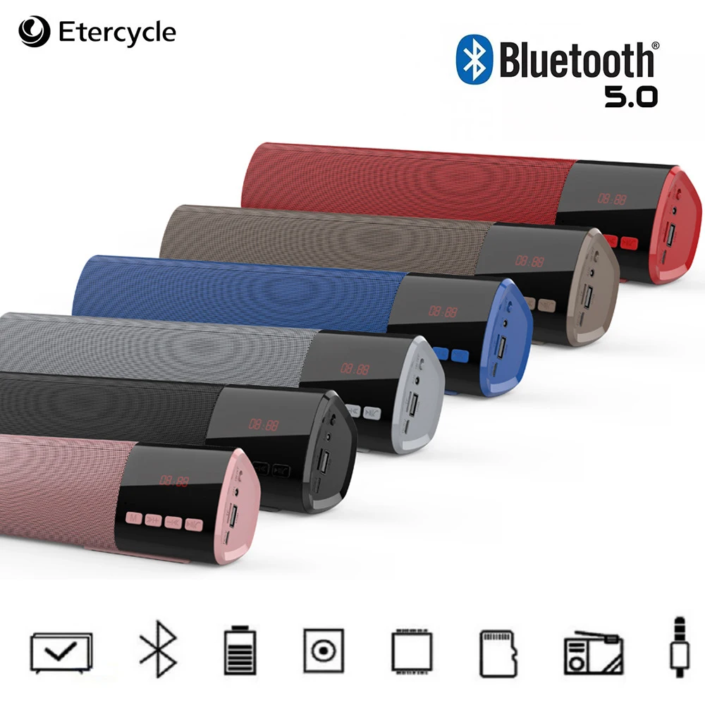 

Portable Wireless Bluetooth Speaker Column Wireless Sound Box Stereo Sound Surround Subwoofer FM Radio SoundBar TV TF AUX USB PC