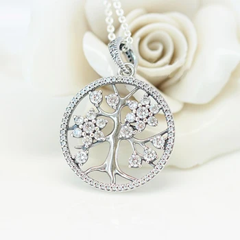 

Tree of life dangle charms without necklace fine jewelry bijoux argent 925 massif pour femme