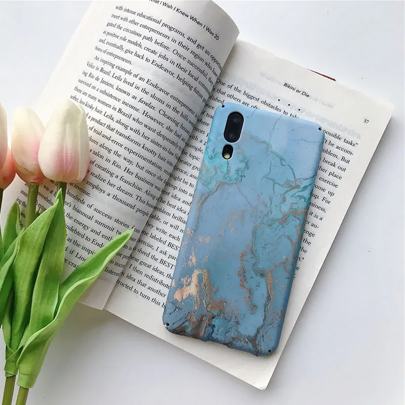 PC009 Мраморный чехол для телефона huawei mate 20 P20 P30 Lite Pro чехол матовый Жесткий PC броня для Honor 10 Lite huawei P Smart чехол s Coque - Цвет: PC009