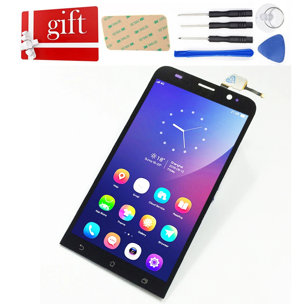 Для Asus Zenfone 2 ZE551ML Z00A Z00AD Z00ADB ЖК дисплей панель + сенсорный экран дигитайзер стекло в