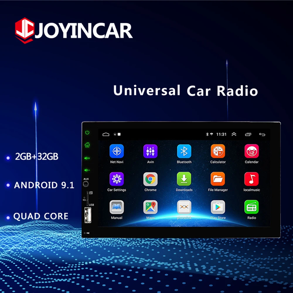 Автомагнитола 2 DIN Android 9 1 MP5 мультимедийный плеер 7 дюймов ОЗУ ГБ + ПЗУ 32