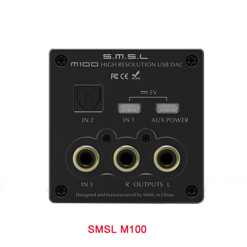 SMSL M100+ SA100 HiFI усилитель стерео Bluetooth DAC USB AK4452 XMOS XU208 декодер DSD512 Усилитель Портативный Hi-Res мощность TPA3116D2