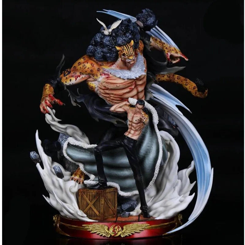 50 см аниме ONE PIECE Rob Lucci CIPHER POLNo.9 капитан 1/8 смола фигурка Коллекция Модель игрушки M3580 - Цвет: Многоцветный