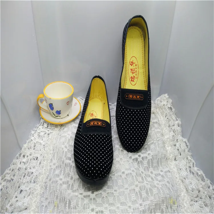 

Spring And Autumn Temple Fair Work WOMEN'S Shoes Comfortable Processing Trend Shoes Market Rubber Sole Old Beijing Cloth Shoes