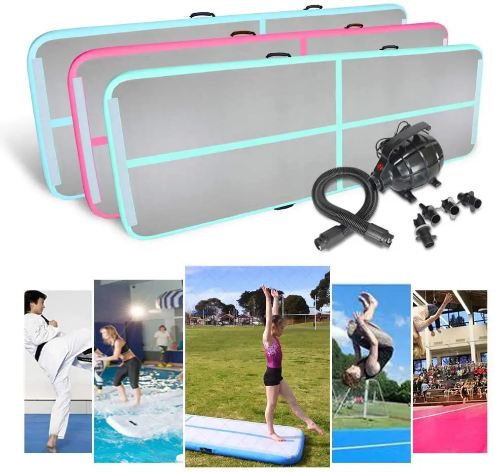 

Free shipping 4M5M6M Inflatable Gymnastics AirTrack Tumbling Air Track Floor Trampoline for Home Use/Training/Cheerleading/Beach