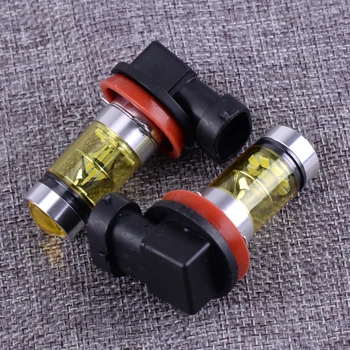 

Car 2pcs H11 100W LED 4300K 1200LM Yellow Fog Light Bulbs Driving Projector Lamp DRL Accessories