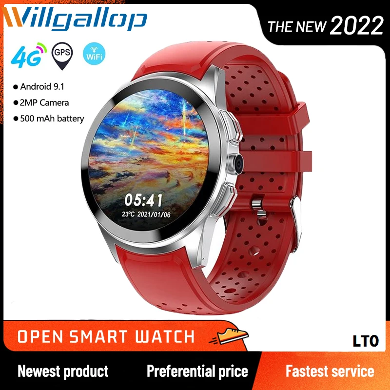 Смарт-часы Willgallop LT10 4G 1 + 16 ГБ 39 дюйма камера 8 МП SIM-карта телефонные звонки Wi-Fi GPS