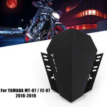 

Motorcycle Windshield For YAMAHA MT07 MT-07 FZ-07 2018 2019 Motorbike Wind Deflector Windscreen Aluminum