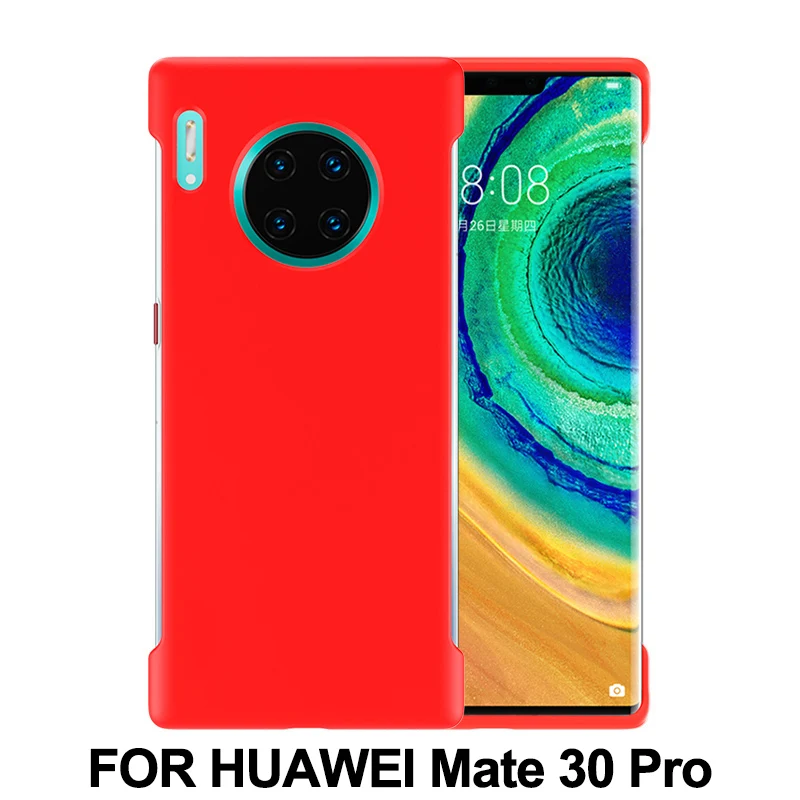 Для huawei mate 30 Pro Чехол Высокое качество жидкий силиконовый мягкий защитный чехол для huawei mate 30 Lite чехол для телефона Fundas - Цвет: 30 Pro - Red