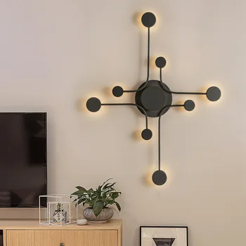 

Black/White Modern LED Wall Lamps For Living Room Bedroom Bedside Nordic Decoration Designer Corridor Hotel Wall Lights