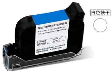 1pcs white ink Интеллектуальный портативный принтер даты лазерная маркировочная машина производственная Дата qr-код кодировочная машина 2-12,7 мм с черным чернильным картриджем - Цвет: 1pcs white ink
