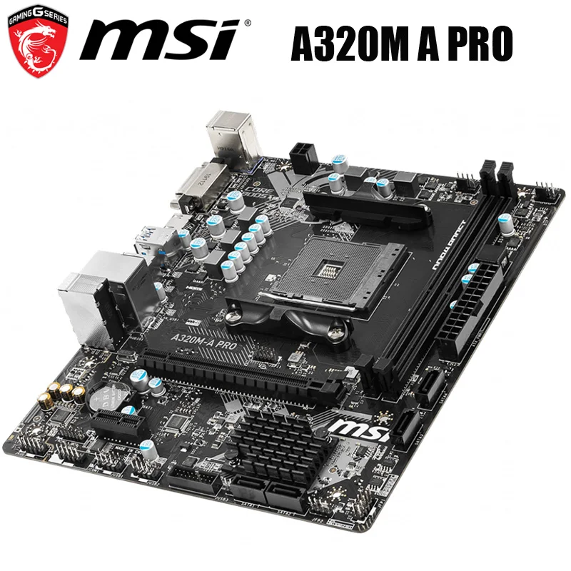 NEW MSI A320M A PRO Motherboard Socket AM4 32GB