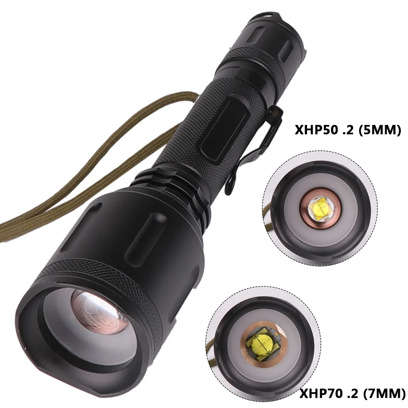 FengxingZ401262 XHP70.2 мощный светодиодный фонарик 4921LM Zoom zoomable Тактический светильник-вспышка xhp50.2 фонарь для охоты светильник