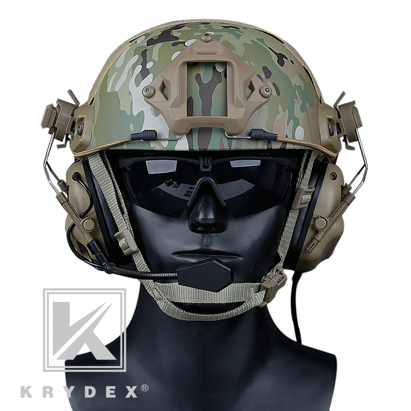 Шумоподавляющие наушники KRYDEX для наушников Peltor Comtac тактическая гарнитура с