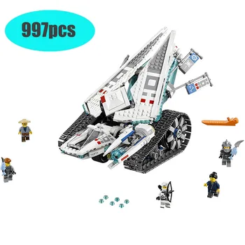 

Ninja Ice Tank Bricks With 5 Pcs Figures Compatible With lepining Ninjagoes Movies Model Building Blocks Toy For Children