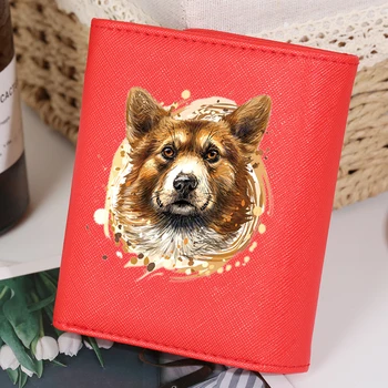 

Fashion Women Leather Wallet Zip Coin Purse Creative Animal Prints Short Three-fold Wallet ID Credit Card Ladies PU Handbag 2020