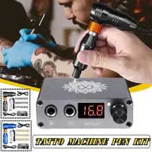 Профессиональная машина для татуировки тела с иглами, оборудование для татуировки, комплект для татуировки, полная ручка для татуировки, картридж Javelin, расширенный