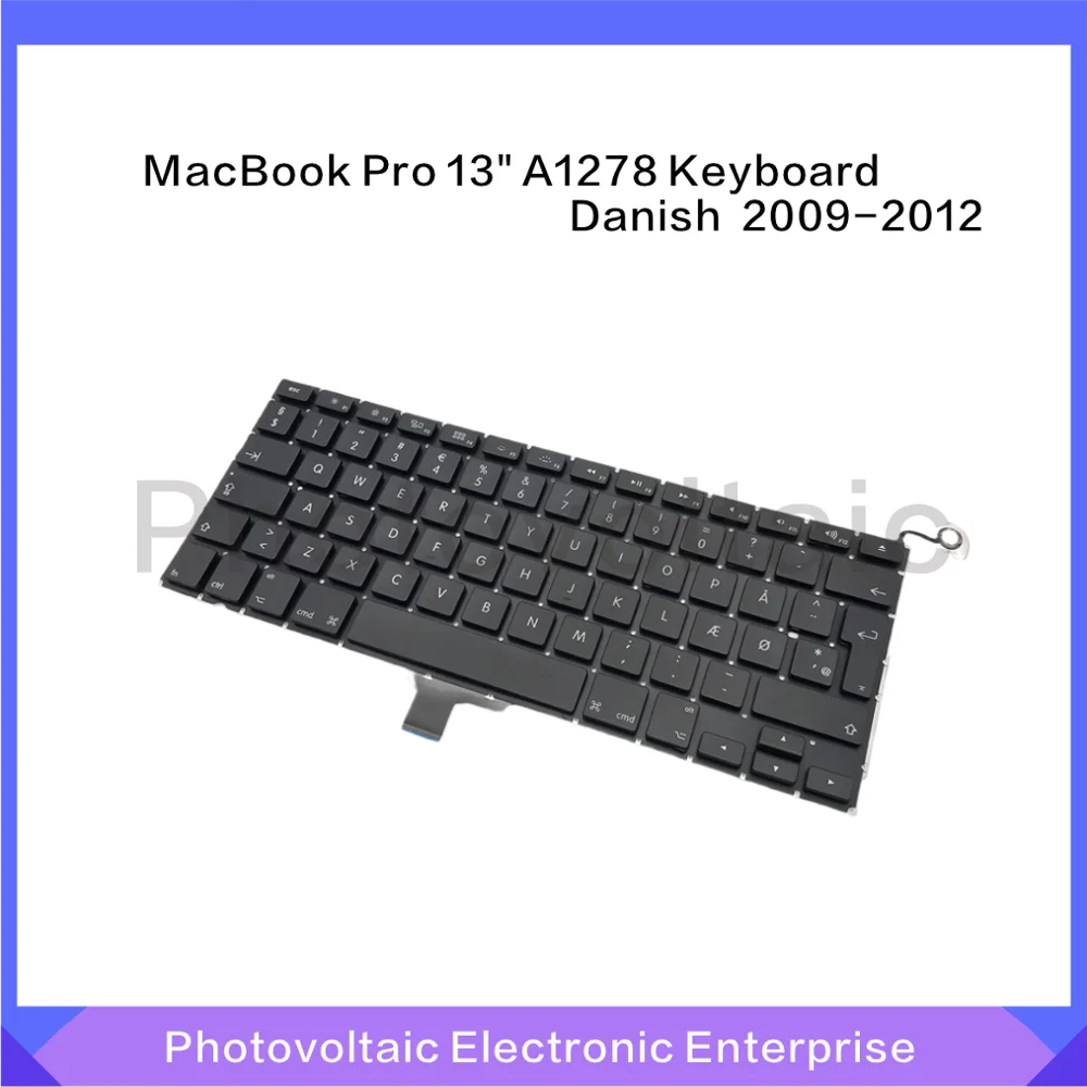 Новая Датская клавиатура для Macbook Pro 13 &quotUnibody A1278 2009 2010 2011 2012|Клавиатуры замены| |