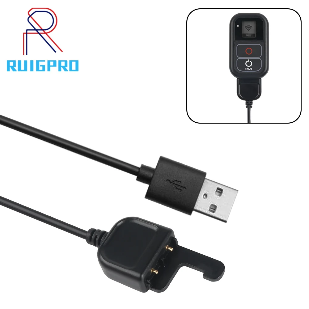 

50cm USB Charger Cable for GoPro Hero 7 6 5 WIFI Remote Control for Go Pro Wi-Fi Remoter Charging Action Camera Accessory