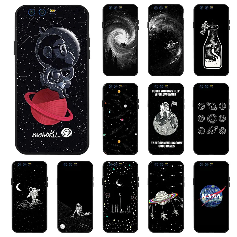 

Ojeleye Fashion Black Silicon Case For Huawei Honor 9 Lite Cases Anti-knock Phone Cover For Huawei Honor 9 Covers