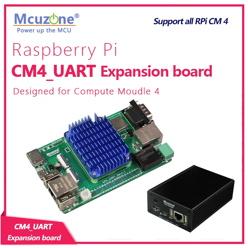 Raspberry Pi cm4 _ UART плата расширения алюминиевый чехол (opt) изолированный