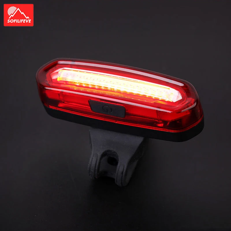 

Front Rear Bicycle Light Taillight Safety Warning USB Rechargeable Bike Light Tail Bicycle Lamp Lantern LED Flash Cycling Light