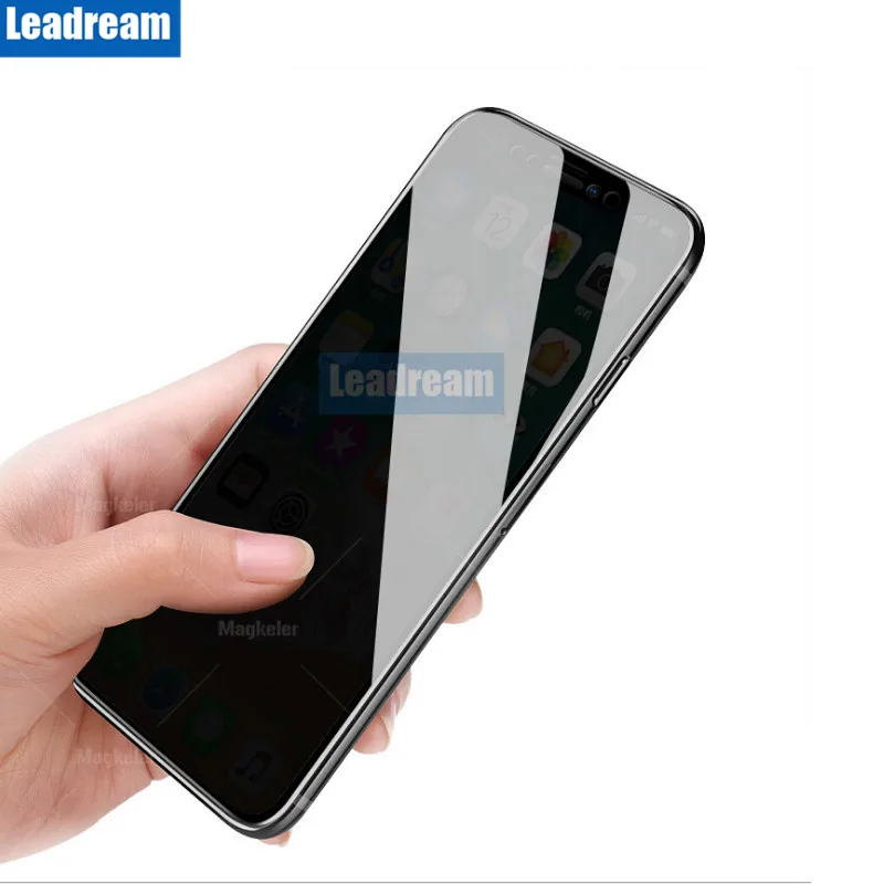 100 шт Анти-писк закаленное стекло для iPhone 6 6S 7 8 Plus для iPhone X XS MAX XR защита экрана конфиденциальности