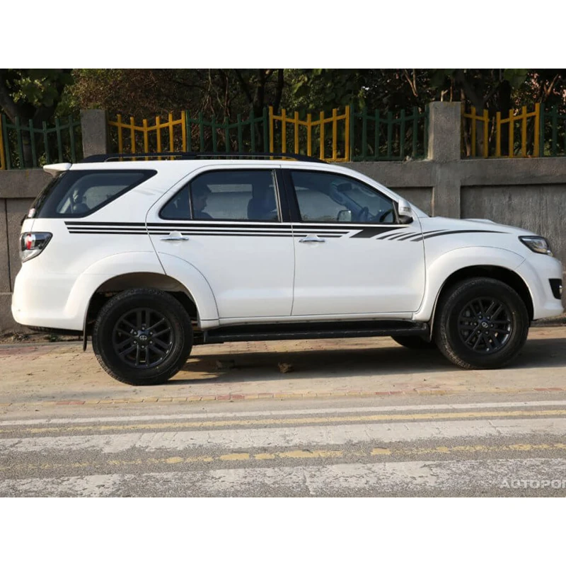 2 шт. боковые полосы графическая Виниловая Наклейка для TOYOTA FORTUNER