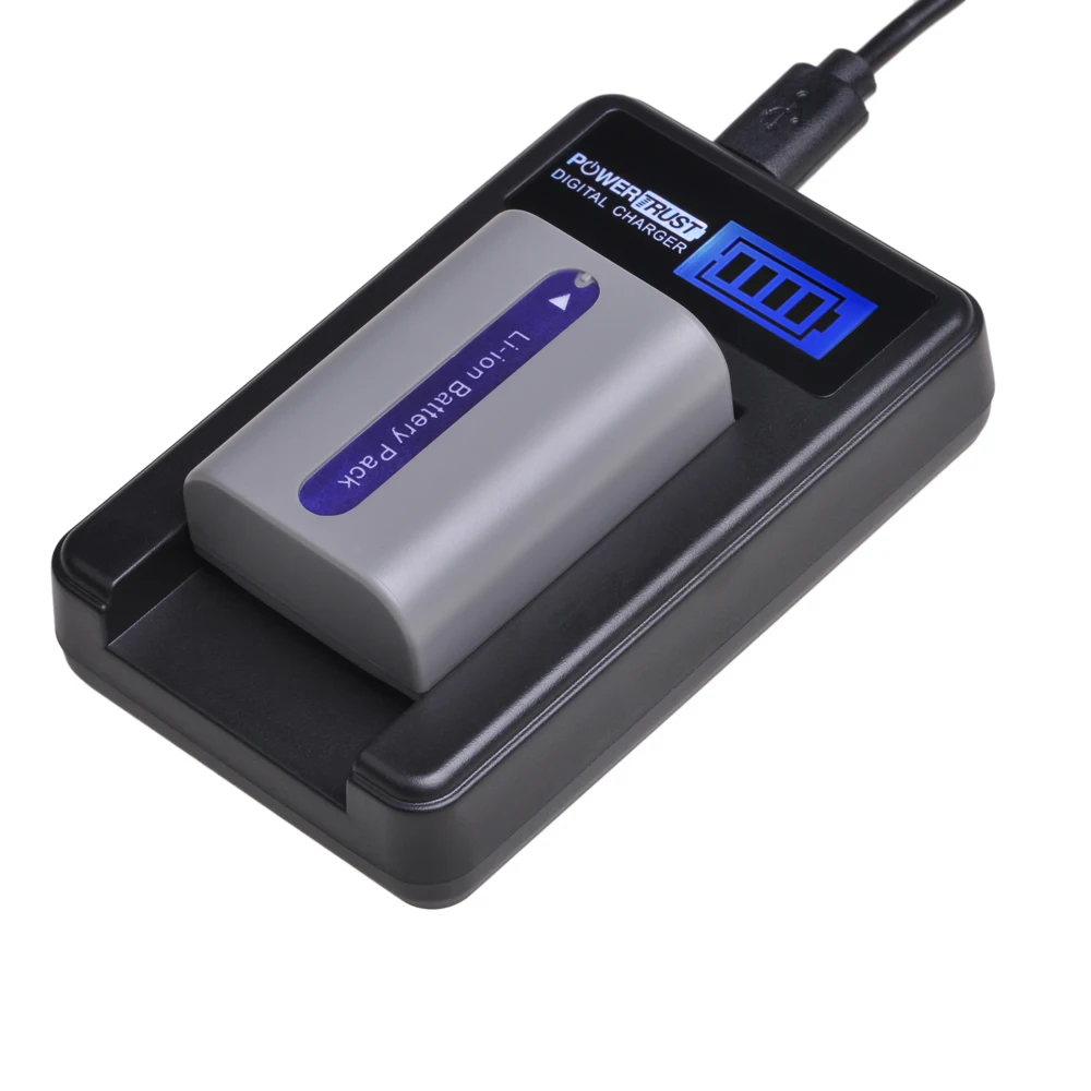Литий-ионный аккумулятор POWERTRUST с USB зарядным устройством для Sony NP-FP51 и NP-FP50 DVD105 DVD205