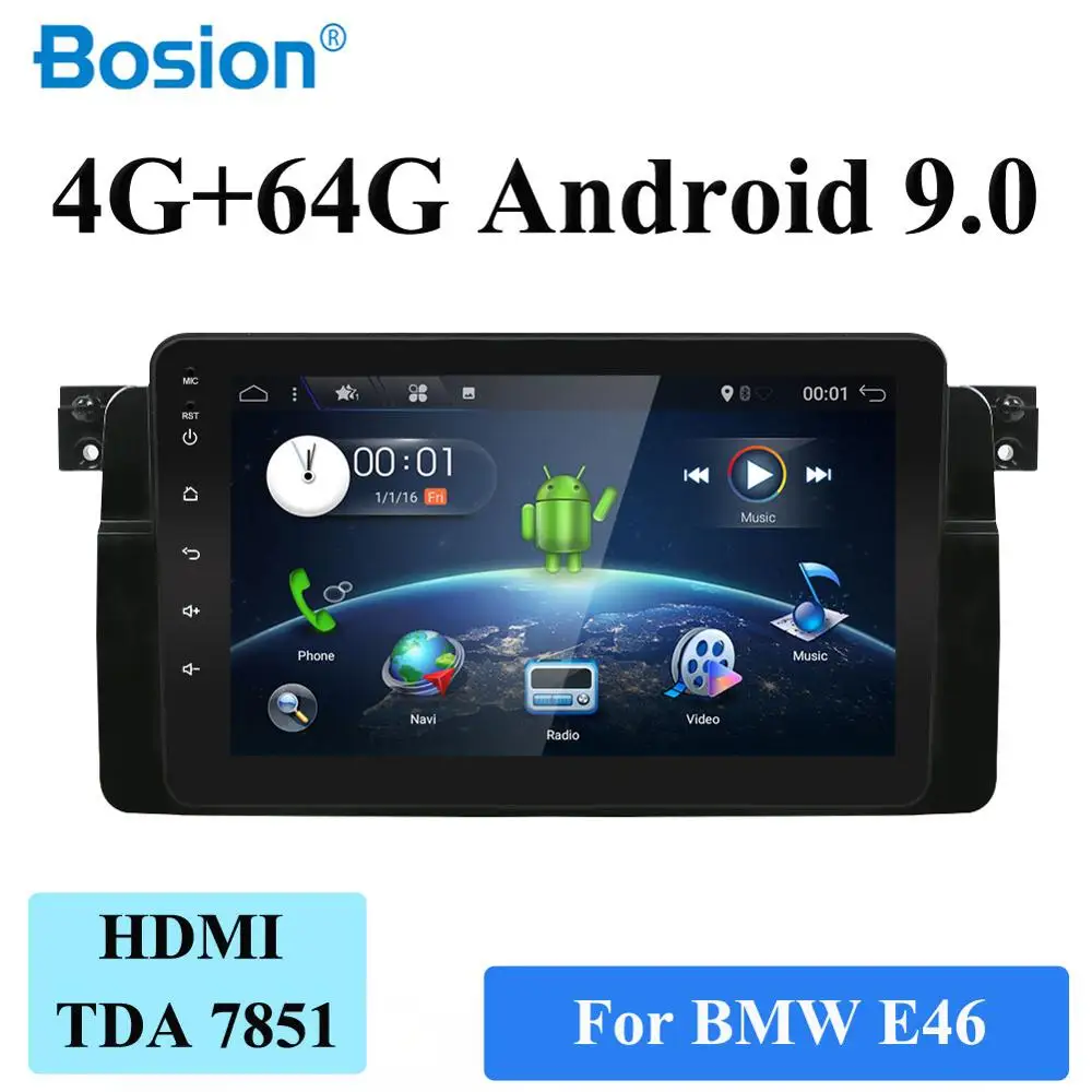  PX6 System 4G RAM+64G ROM For BMW E46 1999-2006 Car Radio GPS Navigation Audio Video Stereo Tape Re