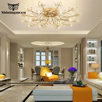 

France Classical Ceiling Lights Modern LED Luxury Crystal Ceiling Lamp Hotel Dining Room Ceiling Light Lustre Lighting Ceiling