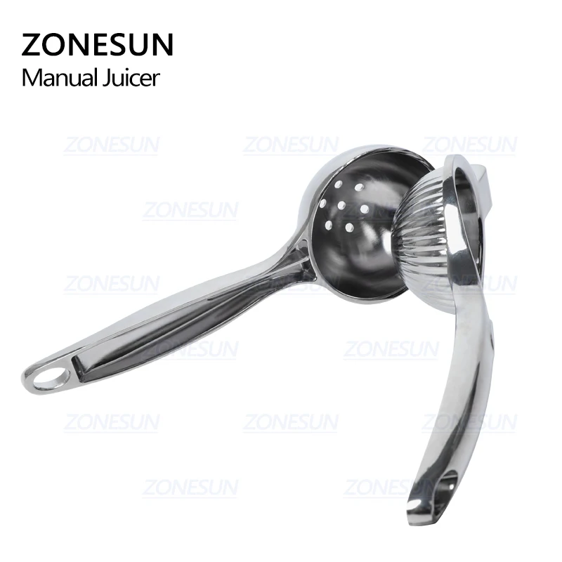 ZONESUN мини-соковыжималка из нержавеющей стали для цитрусовых, фруктов, апельсина, лимона, граната, Ручной пресс, ручная соковыжималка, лимон, пресс, машина