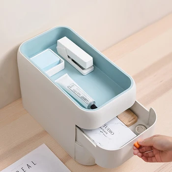 

2019 Practical Candy Drawer Desktop Storage Box Transparent Jewelry Organizer Holder Cabinets Plastic Storage Box