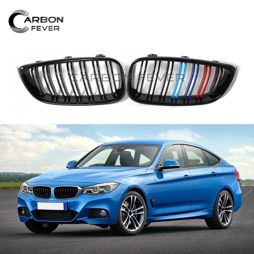 Глянцевая черная решетка для переднего бампера гриль BMW F34 3 серии Gran Tour 2013 2020 320i 328i