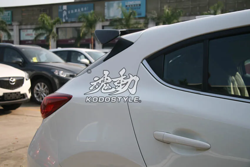 Подходит для Mazda хэтчбек AXELA AUTOEXE углеродного волокна задний спойлер заднее крыло