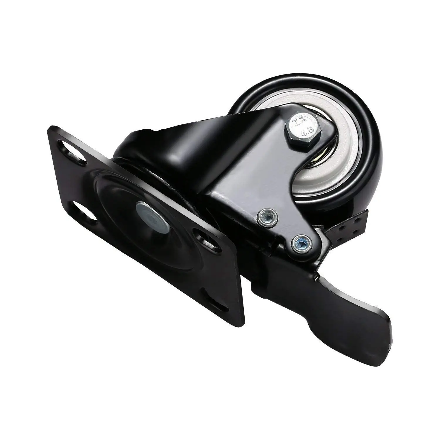 2 дюймовые сверхмощные универсальные поворотные пластины ролики из