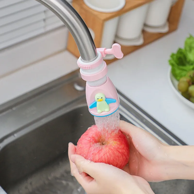 

Plastic Faucet Extender Rotatable Faucet Sprayer Cartoon Penguin For Kitchen Sink Water Saving Water Tape Bathroom Accessories