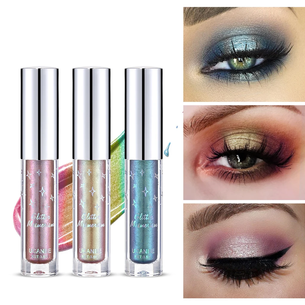 

Glitter Shimmer Metallic Creamy Liquid Eyeshadow Waterproof Eye Gloss Cosmetics Makeup Kit