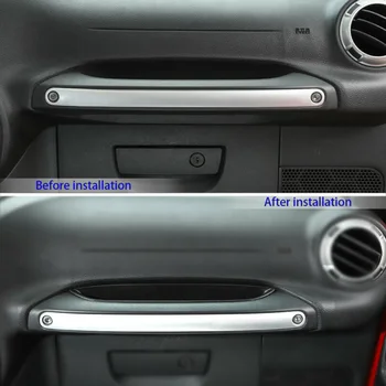 

For Jeep Wrangler Armrest Black Storage Box Handle Console Car Auto ABS Co-pilot Equipment