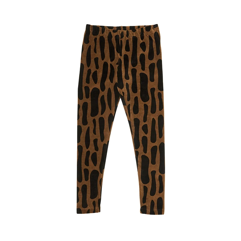 brown pants Брендовая детская толстовка и штаны модные топы для маленьких мальчиков с изображением птиц и деревьев, модные осенне-зимние топы для девочек, зимняя одежда для малышей - Цвет: brown pants