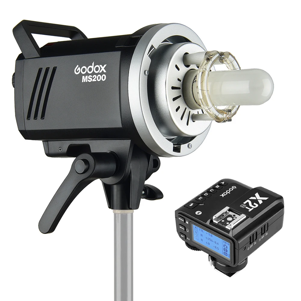 Godox MS200 студийная вспышка стробоскоп 5600K Встроенная 2,4G Беспроводная X система+ X2T-N i-ttl вспышка триггер для Nikon DSLR камеры