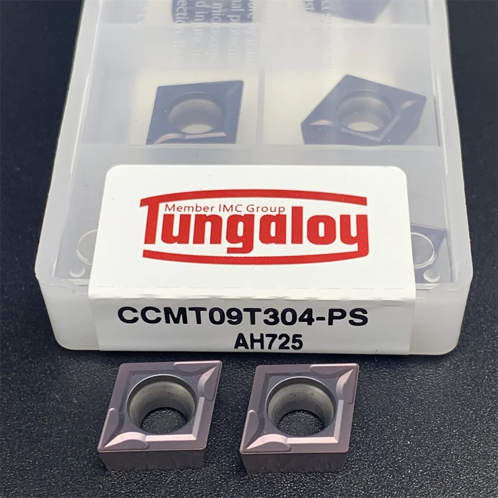 CNC 기계 카바이드 커터 터닝 도구, 내부 삽입 도구, CCMT09T304-PS AH725, CCMT 09T304 밀링 절단, 10 개