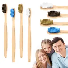 

1 piece of toothbrush, natural bamboo handle, environmental protection soft toothbrush, adult oral care