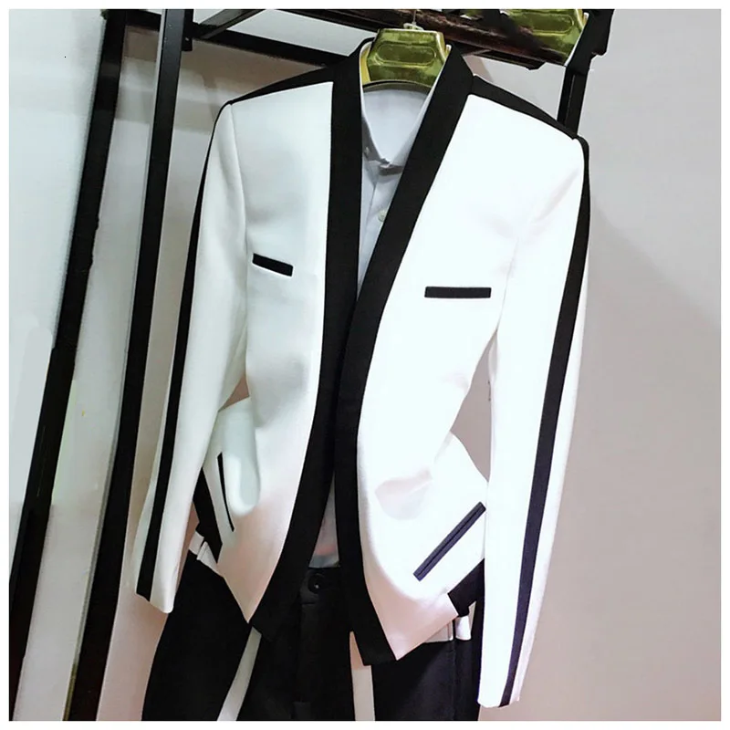 Тренд тонкий срез саморазвитие Жених Свадебный мужской костюм Veste Homme костюм Прическа Отдел Свободное пальто Блейзер Masculino
