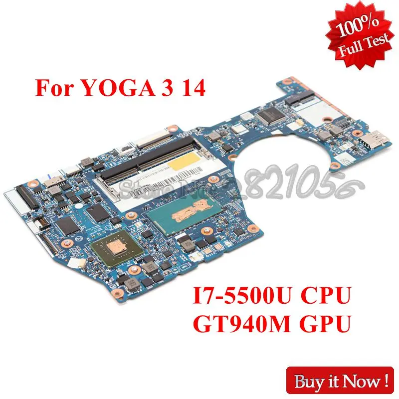 NOKOTION для ноутбука Lenovo yoga 3 14 материнская плата GT940M DDR3L 5B20H35674 5B20H35684 BTUU1 системная