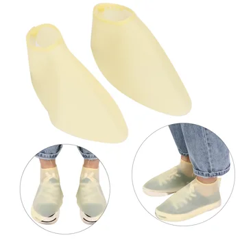 

1Pair Professional Accessories Hairdresser Double Sided Silicone Shoe Cover Hairdressing Hair Cutting Shoe Cover for Barber Shop