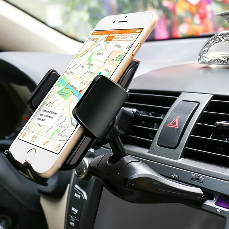 XMXCZKJ, универсальный автомобильный держатель на 360 градусов, Cd слот, ABS, крепление, держатель для телефона, подставка для мобильного телефона Iphone 6, 6s, 7, samsung, Xiaomi