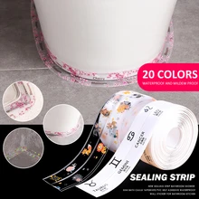 Kitchen Sink Waterproof Stickers Tape Bathroom Fittings Oil-Proof Mould Toilet Gap Self-Adhesive Seam Glue Strip Sealant Corner