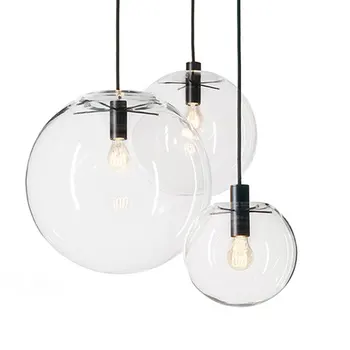 

Modern Nordic Chandelier Multi-lights Staircase Pendant Glass Ball Light for Living Room Stairs Hogard